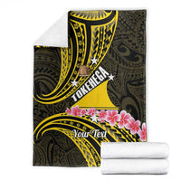 Personalised Tokelau Tokehega Day Blanket Tokelauan Tatau Black Color - Polynesian Pride