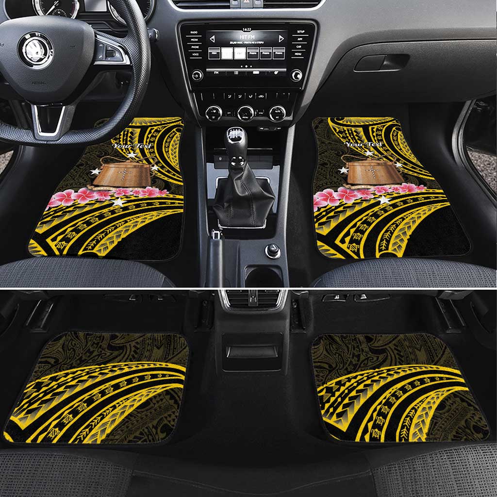 Personalised Tokelau Tokehega Day Car Mats Tokelauan Tatau Black Color - Polynesian Pride