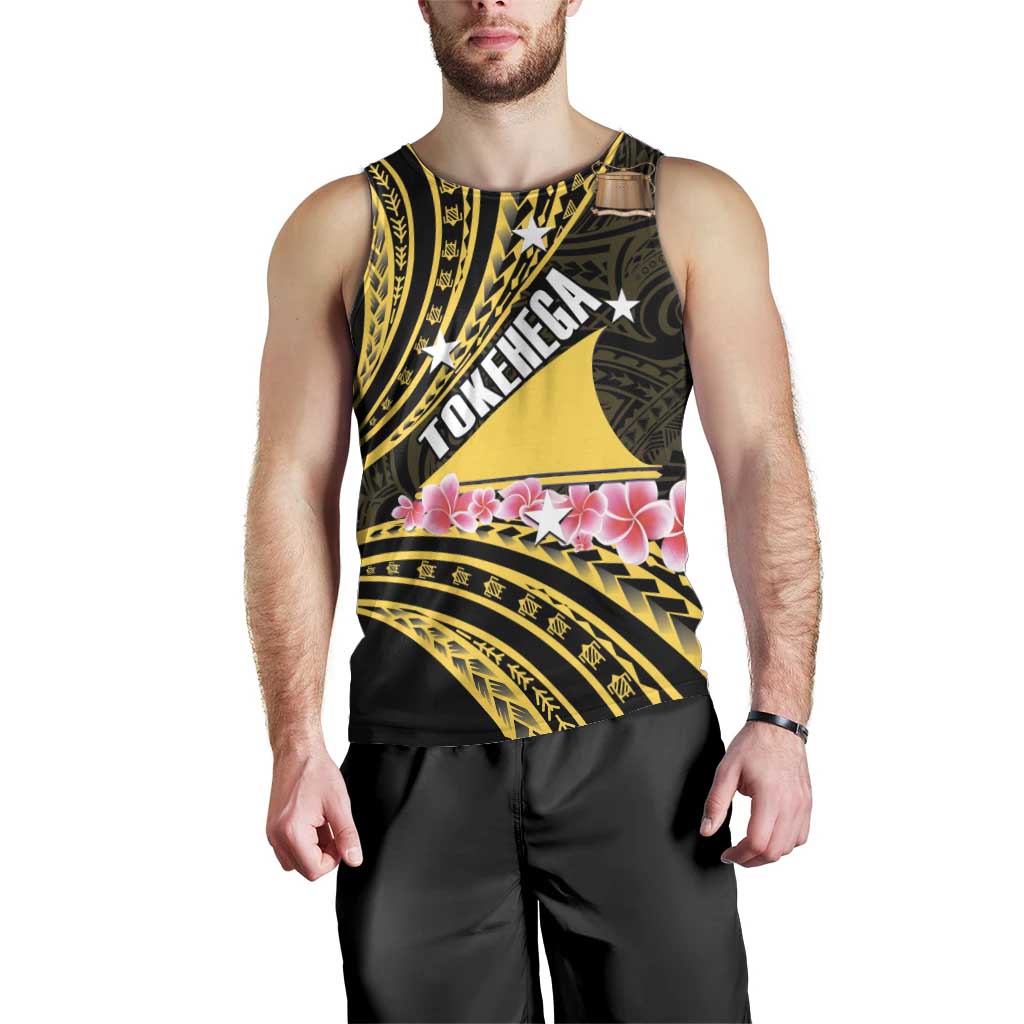 Personalised Tokelau Tokehega Day Men Tank Top Tokelauan Tatau Black Color - Polynesian Pride