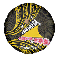 Personalised Tokelau Tokehega Day Spare Tire Cover Tokelauan Tatau Black Color - Polynesian Pride