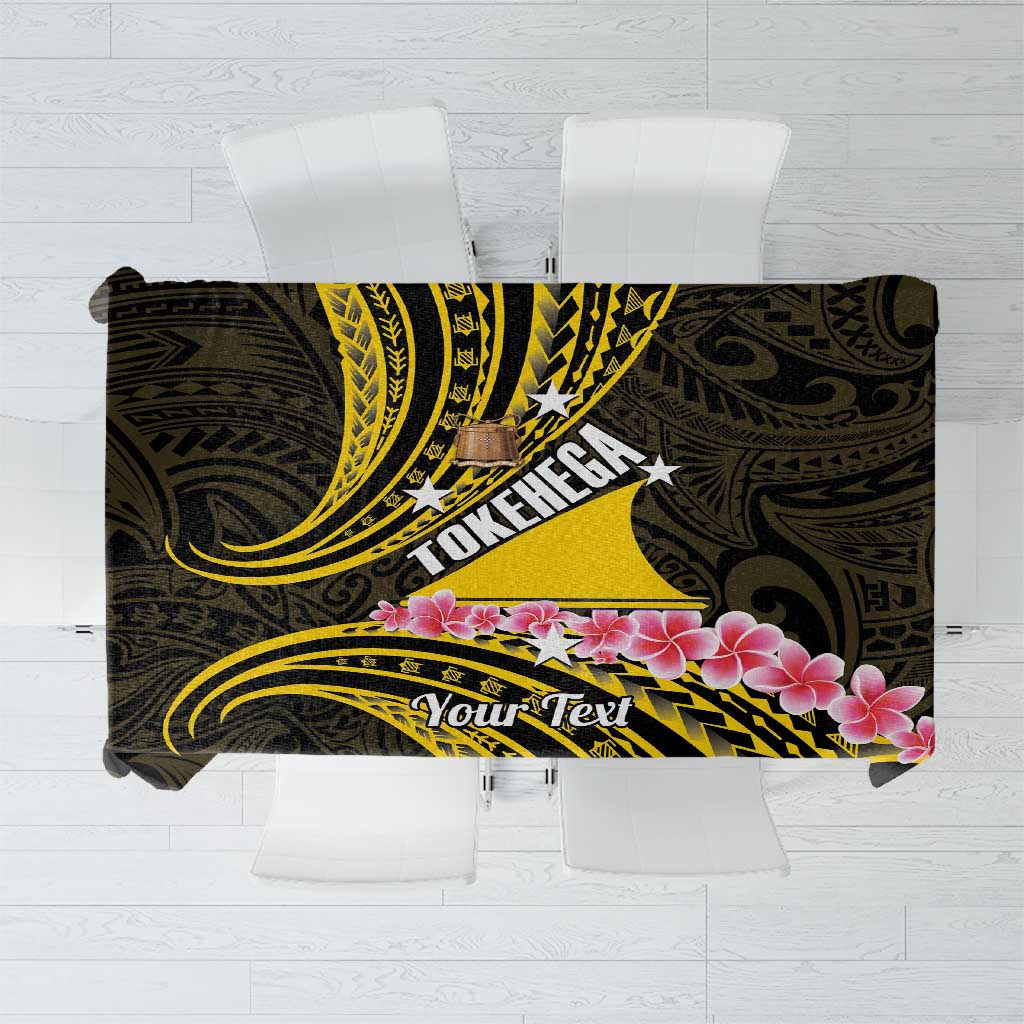 Personalised Tokelau Tokehega Day Tablecloth Tokelauan Tatau Black Color - Polynesian Pride