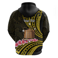 Personalised Tokelau Tokehega Day Zip Hoodie Tokelauan Tatau Black Color - Polynesian Pride