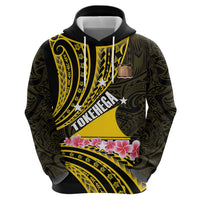 Personalised Tokelau Tokehega Day Zip Hoodie Tokelauan Tatau Black Color - Polynesian Pride