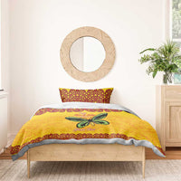 Personalised Tufi Tapa and Tattoo Festival Bedding Set PNG Oro Butterfly Tapa Pattern - Polynesian Pride