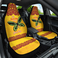 Personalised Tufi Tapa and Tattoo Festival Car Seat Cover PNG Oro Butterfly Tapa Pattern - Polynesian Pride