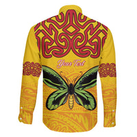 Personalised Tufi Tapa and Tattoo Festival Family Matching Mermaid Dress and Hawaiian Shirt PNG Oro Butterfly Tapa Pattern - Polynesian Pride