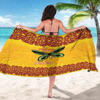 Personalised Tufi Tapa and Tattoo Festival Sarong PNG Oro Butterfly Tapa Pattern - Polynesian Pride