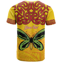 Personalised Tufi Tapa and Tattoo Festival T Shirt PNG Oro Butterfly Tapa Pattern - Polynesian Pride