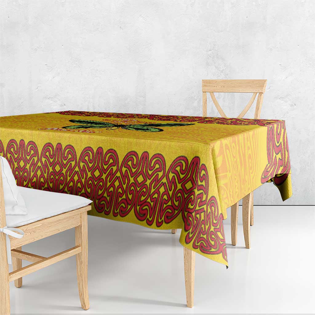 Personalised Tufi Tapa and Tattoo Festival Tablecloth PNG Oro Butterfly Tapa Pattern LT14 - Polynesian Pride