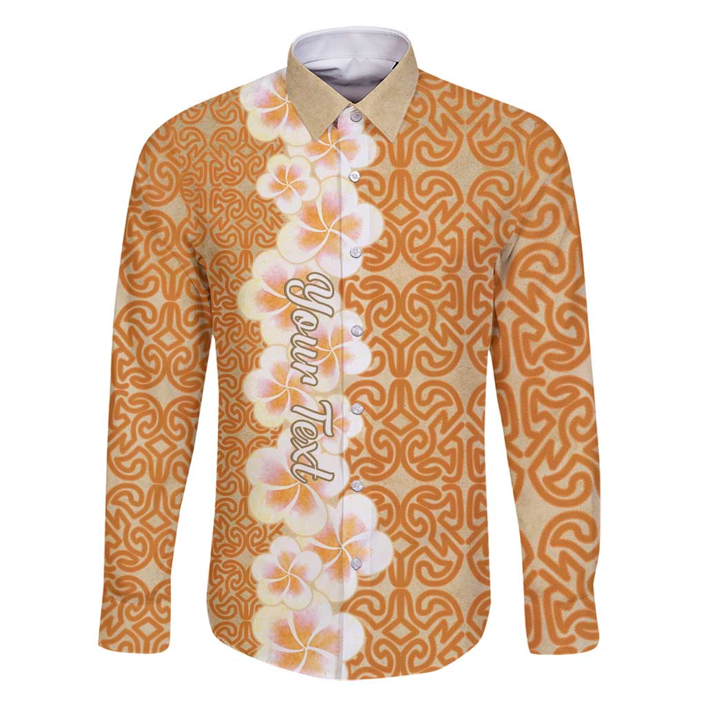 Personalised Tufi Tapa and Tattoo Festival Family Matching Off Shoulder Maxi Dress and Hawaiian Shirt Oro Tapa Cloth With Plumeria - Polynesian Pride