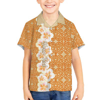 Personalised Tufi Tapa and Tattoo Festival Family Matching Summer Maxi Dress and Hawaiian Shirt Oro Tapa Cloth With Plumeria - Polynesian Pride