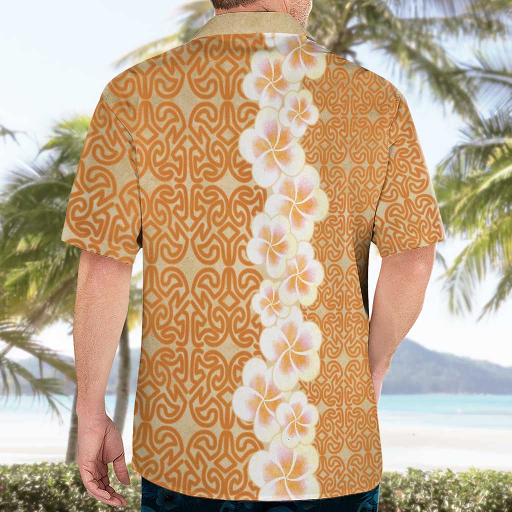 Personalised Tufi Tapa and Tattoo Festival Hawaiian Shirt Oro Tapa Cloth With Plumeria - Polynesian Pride