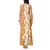 Personalised Tufi Tapa and Tattoo Festival Tank Maxi Dress Oro Tapa Cloth With Plumeria - Polynesian Pride