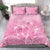 Personalised Polynesia Breast Cancer Awareness Bedding Set No One Fights Alone Turtle Ribbon - Pink Version