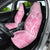 Personalised Polynesia Breast Cancer Awareness Car Seat Cover No One Fights Alone Turtle Ribbon - Pink Version