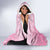 Personalised Polynesia Breast Cancer Awareness Hooded Blanket No One Fights Alone Turtle Ribbon - Pink Version