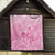 Personalised Polynesia Breast Cancer Awareness Quilt No One Fights Alone Turtle Ribbon - Pink Version