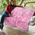 Personalised Polynesia Breast Cancer Awareness Quilt No One Fights Alone Turtle Ribbon - Pink Version