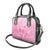 Personalised Polynesia Breast Cancer Awareness Shoulder Handbag No One Fights Alone Turtle Ribbon - Pink Version