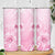 Personalised Polynesia Breast Cancer Awareness Skinny Tumbler No One Fights Alone Turtle Ribbon - Pink Version