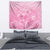 Personalised Polynesia Breast Cancer Awareness Tapestry No One Fights Alone Turtle Ribbon - Pink Version