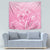 Personalised Polynesia Breast Cancer Awareness Tapestry No One Fights Alone Turtle Ribbon - Pink Version