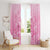 Personalised Polynesia Breast Cancer Awareness Window Curtain No One Fights Alone Turtle Ribbon - Pink Version