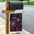 Personalised Polynesia Breast Cancer Awareness Garden Flag No One Fights Alone Turtle Ribbon - Black Version