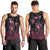 Personalised Polynesia Breast Cancer Awareness Men Tank Top No One Fights Alone Turtle Ribbon - Black Version