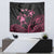 Personalised Polynesia Breast Cancer Awareness Tapestry No One Fights Alone Turtle Ribbon - Black Version