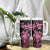 Personalised Polynesia Breast Cancer Awareness Tumbler With Handle No One Fights Alone Turtle Ribbon - Black Version