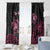 Personalised Polynesia Breast Cancer Awareness Window Curtain No One Fights Alone Turtle Ribbon - Black Version