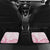 Personalised Polynesia Breast Cancer Awareness Car Mats No One Fights Alone Turtle Ribbon - White Version