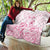 Personalised Polynesia Breast Cancer Awareness Quilt No One Fights Alone Turtle Ribbon - White Version