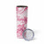 Personalised Polynesia Breast Cancer Awareness Skinny Tumbler No One Fights Alone Turtle Ribbon - White Version