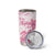 Personalised Polynesia Breast Cancer Awareness Tumbler Cup No One Fights Alone Turtle Ribbon - White Version