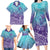 Polynesia Suicide Prevention Month Family Matching Long Sleeve Bodycon Dress and Hawaiian Shirt Butterfly Purple And Teal Ribbon Tomorrow Needs You