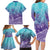 Polynesia Suicide Prevention Month Family Matching Long Sleeve Bodycon Dress and Hawaiian Shirt Butterfly Purple And Teal Ribbon Tomorrow Needs You