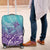 Polynesia Suicide Prevention Month Luggage Cover Butterfly Purple And Teal Ribbon Tomorrow Needs You