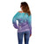 Polynesia Suicide Prevention Month Off Shoulder Sweater Butterfly Purple And Teal Ribbon Tomorrow Needs You