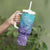 Polynesia Suicide Prevention Month Tumbler With Handle Butterfly Purple And Teal Ribbon Tomorrow Needs You