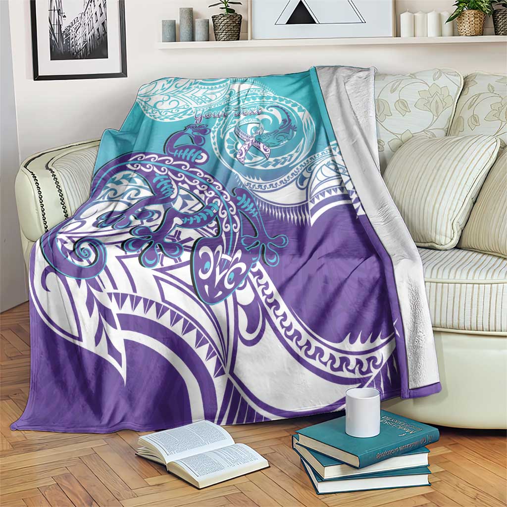 Personalised New Zealand Suicide Prevention Month Blanket You Matter NZ Fern With Maori Koru Lizard