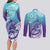 Personalised New Zealand Suicide Prevention Month Couples Matching Long Sleeve Bodycon Dress and Long Sleeve Button Shirt You Matter NZ Fern With Maori Koru Lizard