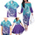 Personalised New Zealand Suicide Prevention Month Family Matching Off The Shoulder Long Sleeve Dress and Hawaiian Shirt You Matter NZ Fern With Maori Koru Lizard