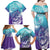 Personalised New Zealand Suicide Prevention Month Family Matching Off Shoulder Maxi Dress and Hawaiian Shirt You Matter NZ Fern With Maori Koru Lizard