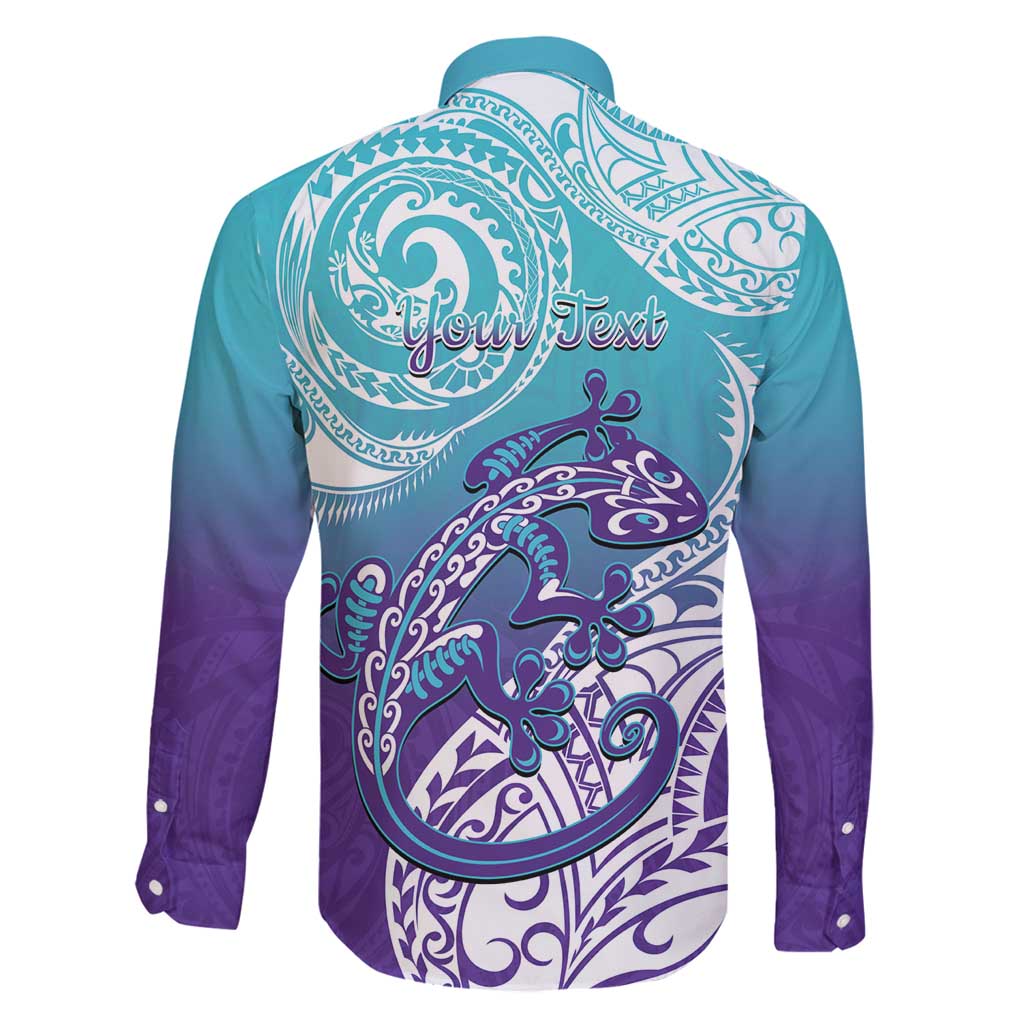 Personalised New Zealand Suicide Prevention Month Family Matching Tank Maxi Dress and Hawaiian Shirt You Matter NZ Fern With Maori Koru Lizard