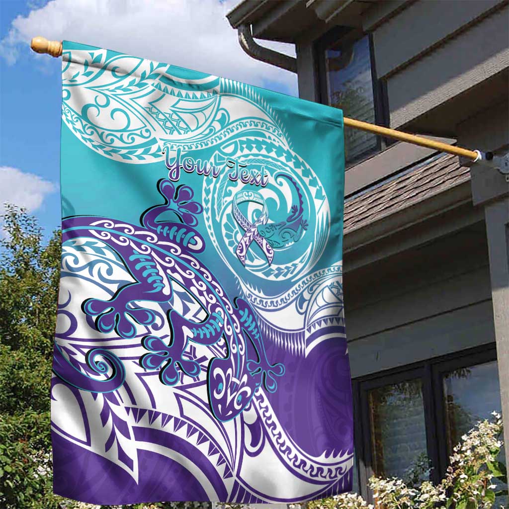 Personalised New Zealand Suicide Prevention Month Garden Flag You Matter NZ Fern With Maori Koru Lizard