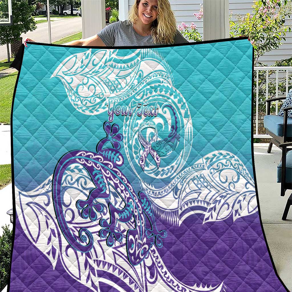 Personalised New Zealand Suicide Prevention Month Quilt You Matter NZ Fern With Maori Koru Lizard