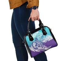 Personalised New Zealand Suicide Prevention Month Shoulder Handbag You Matter NZ Fern With Maori Koru Lizard