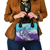 Personalised New Zealand Suicide Prevention Month Shoulder Handbag You Matter NZ Fern With Maori Koru Lizard